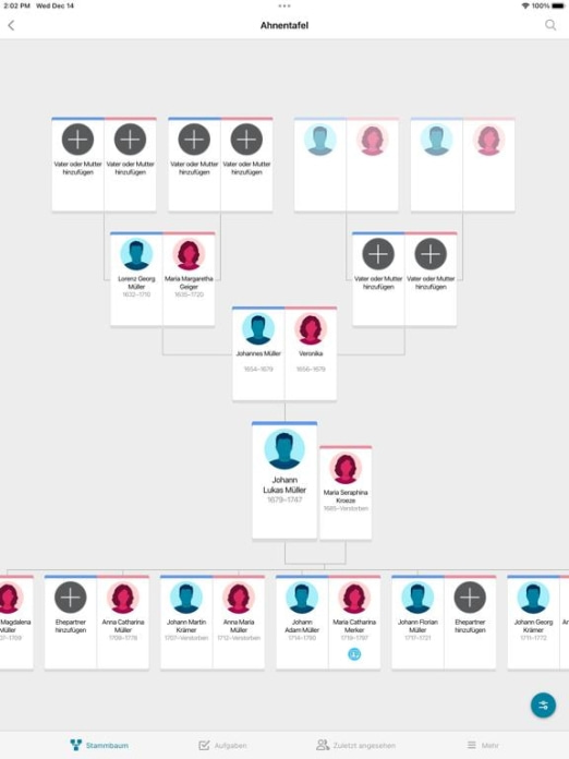 FamilySearch Stammbaum Tablet-Screenshot4