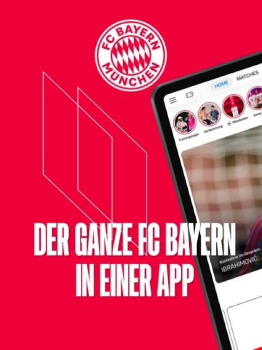 FC Bayern München Tablet-Screenshot