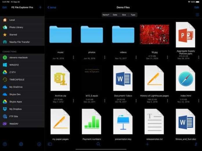 FE File Explorer Pro Tablet-Screenshot