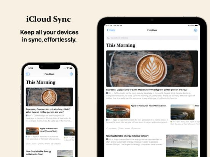 Feedibus — RSS Feed Reader Tablet-Screenshot2