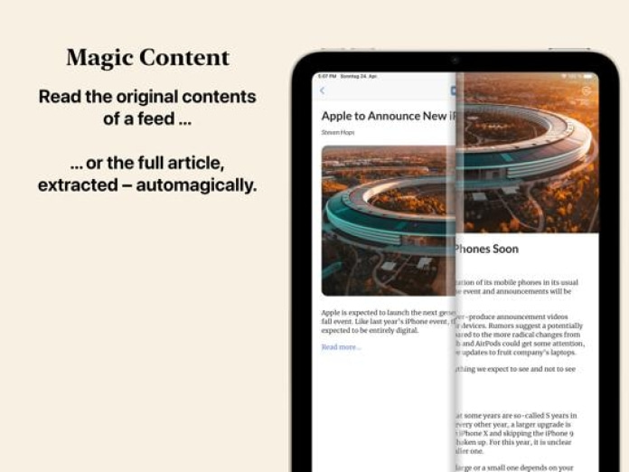Feedibus — RSS Feed Reader Tablet-Screenshot3