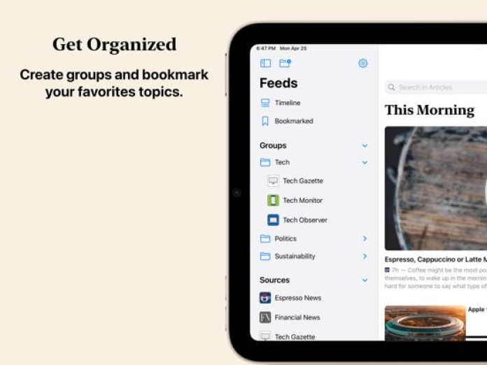 Feedibus — RSS Feed Reader Tablet-Screenshot5