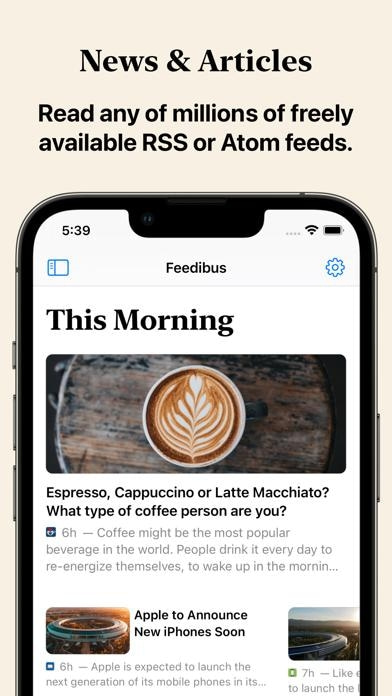 Feedibus — RSS Feed Reader Smartphone-Screenshot
