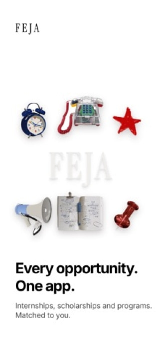 FEJA: Youth Opportunities Smartphone-Screenshot