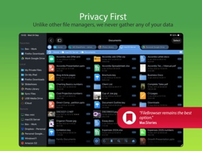 FileBrowser Professional Tablet-Screenshot2