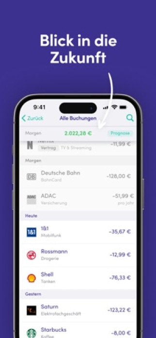 Finanzguru - Konten & Verträge Smartphone-Screenshot8