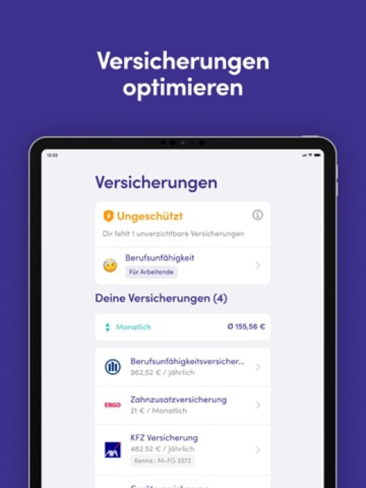 Finanzguru - Konten & Vertr&auml;ge Tablet-Screenshot9