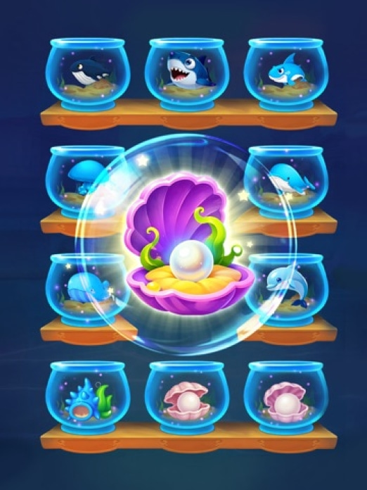 Fish Sort Puzzle:Fische Spiele Tablet-Screenshot7