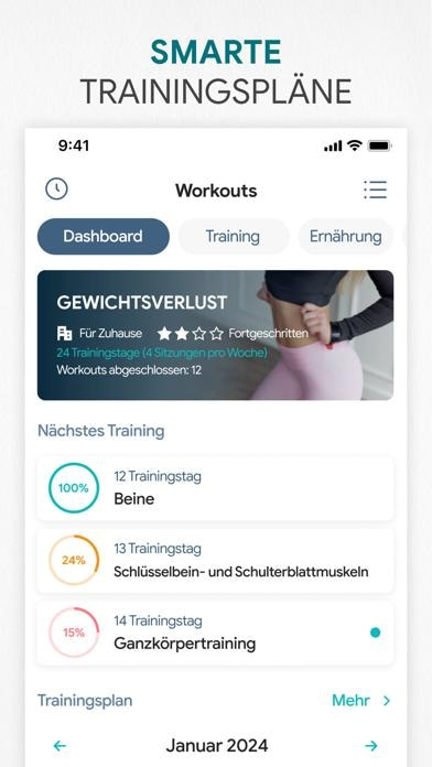 Fitness App&mdash;Gym Workout, Sport Smartphone-Screenshot