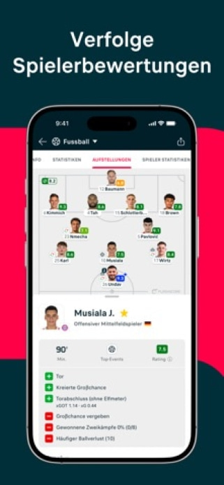 Flashscore: Ergebnisse & News Smartphone-Screenshot3