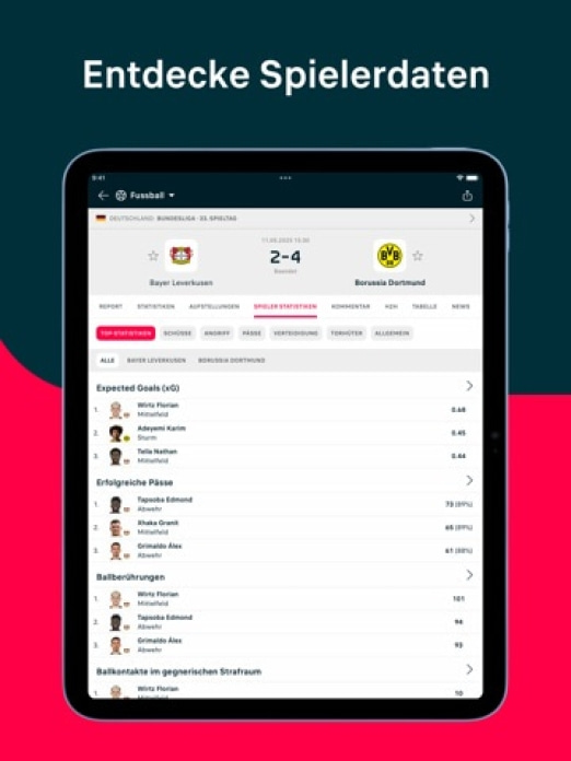 Flashscore: Ergebnisse & News Tablet-Screenshot10