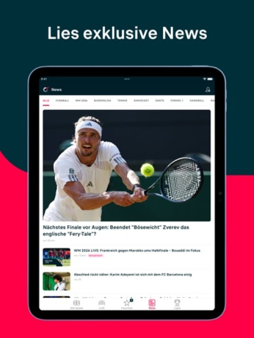 Flashscore: Ergebnisse & News Tablet-Screenshot2