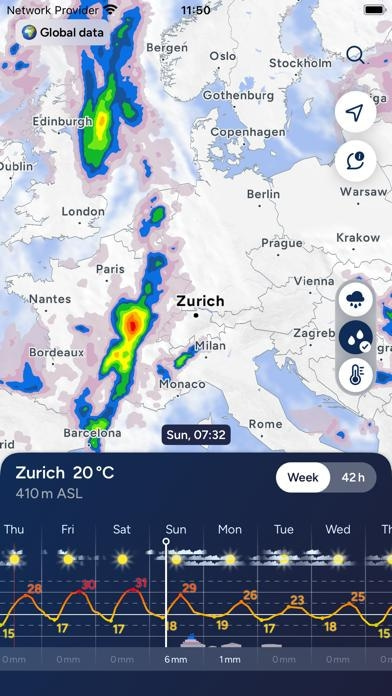 Fluid Meteo – Wetter Prognosen Smartphone-Screenshot2