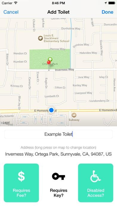 Flush Toilet Finder & Map Smartphone-Screenshot2