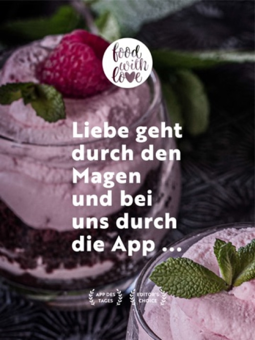 food with love: Rezepte Tablet-Screenshot