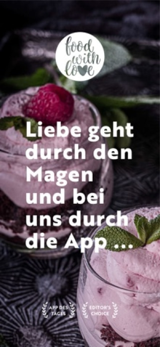 food with love: Rezepte Smartphone-Screenshot