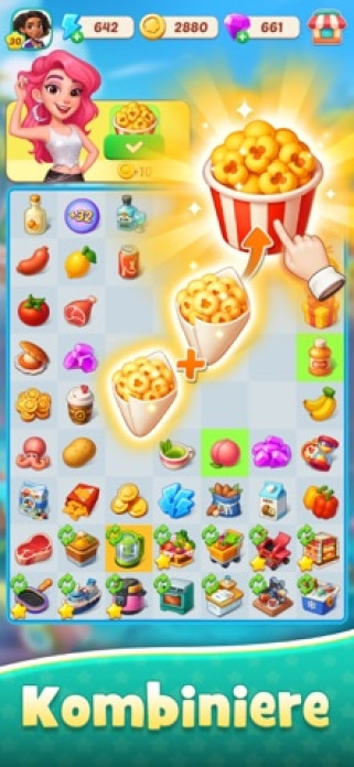 Foodstars: Kombiniere & Koche Smartphone-Screenshot2