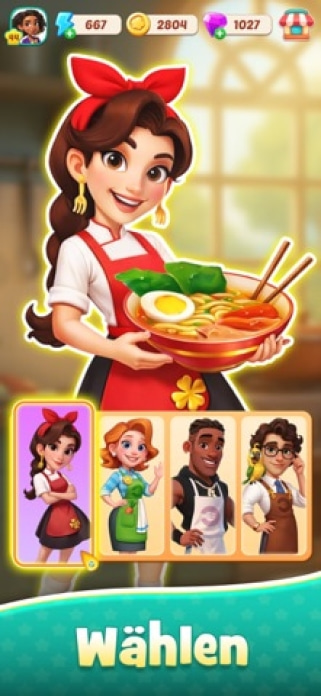 Foodstars: Kombiniere & Koche Smartphone-Screenshot