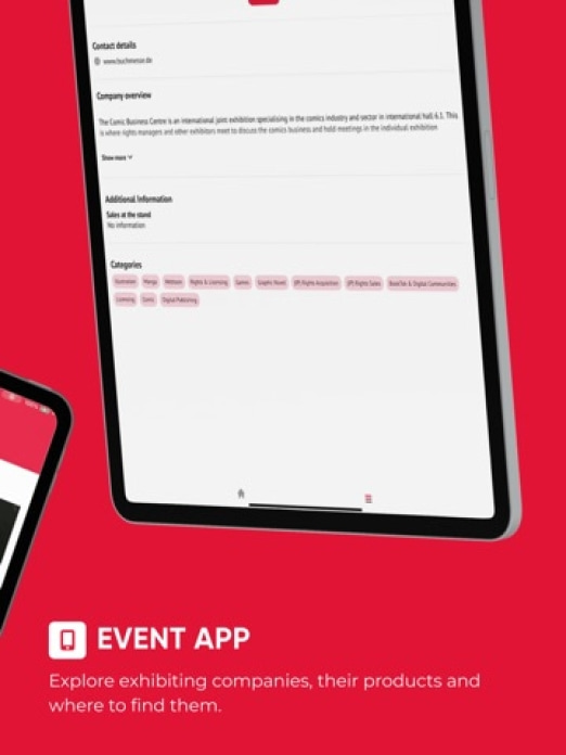 Frankfurter Buchmesse App Tablet-Screenshot2
