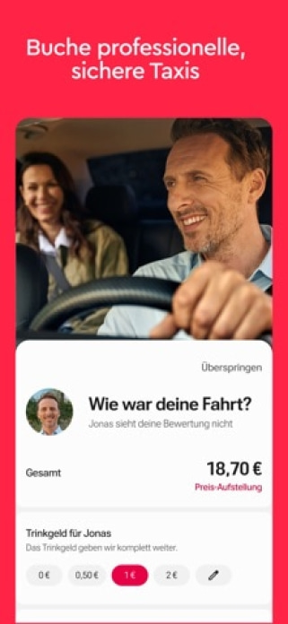 Freenow by Lyft - Taxi & mehr Smartphone-Screenshot3