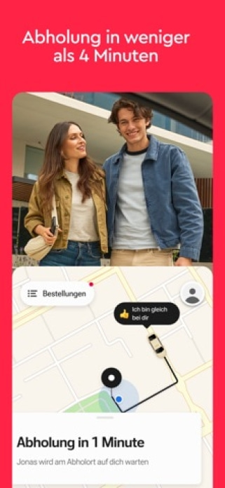 Freenow by Lyft - Taxi & mehr Smartphone-Screenshot4