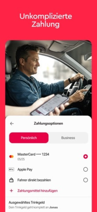 Freenow by Lyft - Taxi & mehr Smartphone-Screenshot6