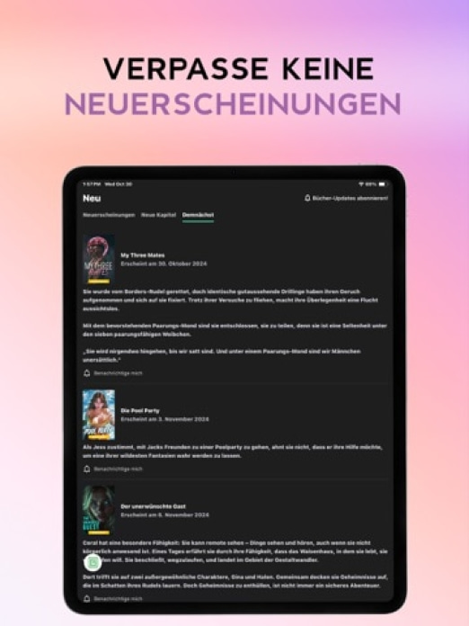 GALATEA: B&uuml;cher & H&ouml;rb&uuml;cher Tablet-Screenshot5