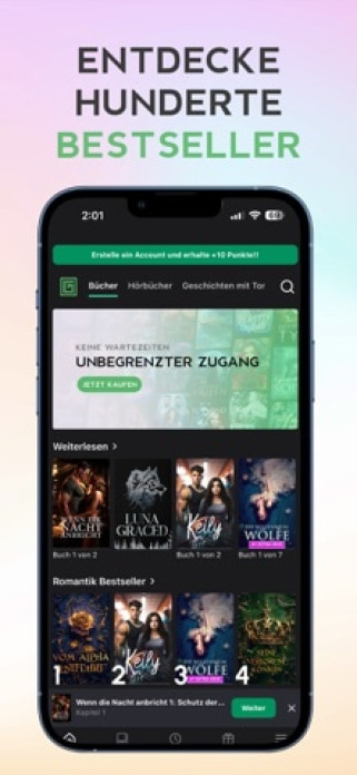 GALATEA: Bücher & Hörbücher Smartphone-Screenshot