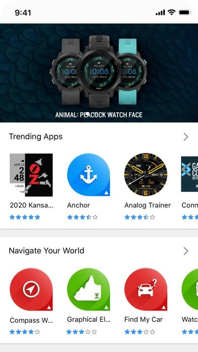 Garmin Connect IQ&trade; Smartphone-Screenshot