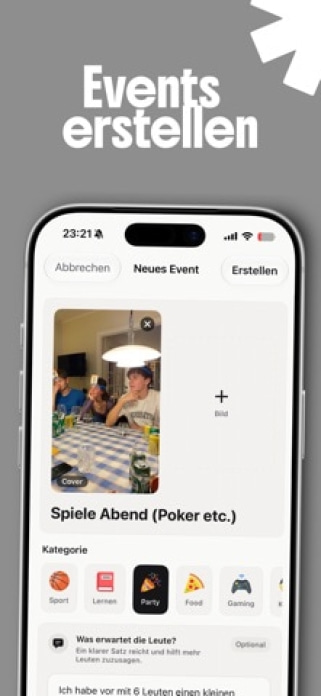 Gathered: Events & Freunde Smartphone-Screenshot4