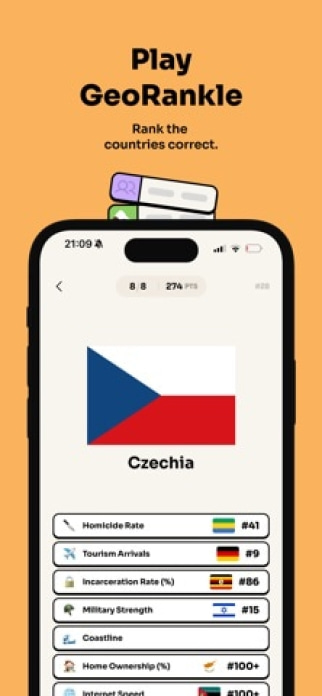 Geotrivia: Geographie Spiele Smartphone-Screenshot
