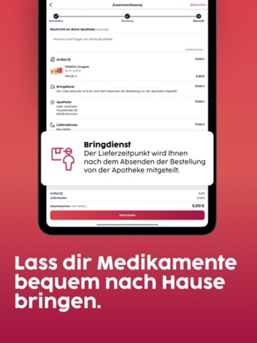 gesund.de - E-Rezept, Apotheke Tablet-Screenshot4