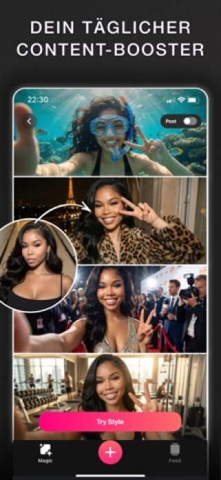 Glam KI, AI Bilder Bearbeiten Smartphone-Screenshot6