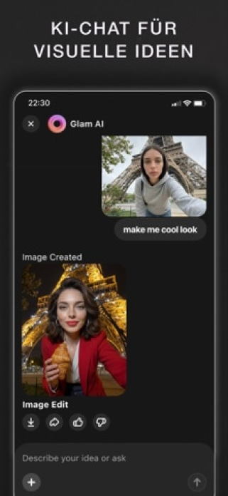 Glam KI, AI Bilder Bearbeiten Smartphone-Screenshot7