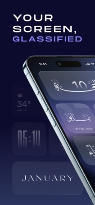 Glassify - Widgets & Themes Smartphone-Screenshot