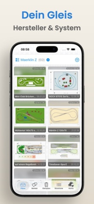 Gleispläne: Modelleisenbahn Smartphone-Screenshot4