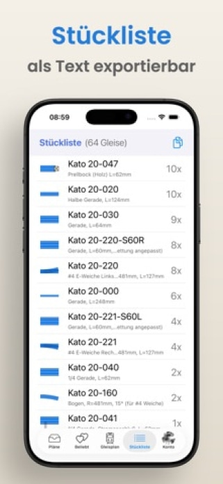 Gleispläne: Modelleisenbahn Smartphone-Screenshot5