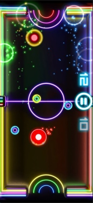 Glow Hockey 2 Smartphone-Screenshot