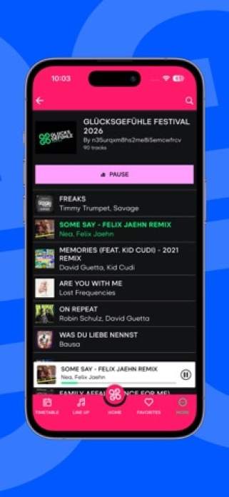 Gl&uuml;cksgef&uuml;hle Festival Smartphone-Screenshot4