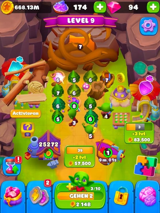 Goblins Wood: Tycoon Idle Sim Tablet-Screenshot