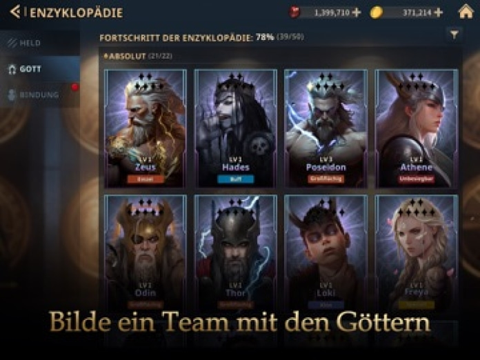 GODS RAID: Teamkampf-RPG Tablet-Screenshot2