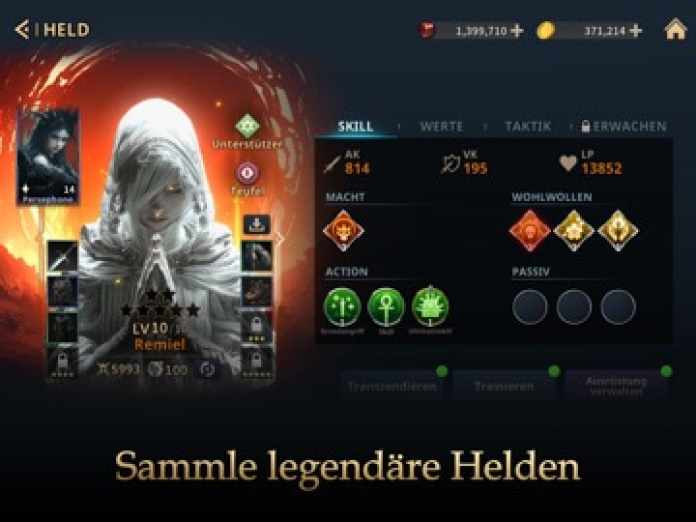 GODS RAID: Teamkampf-RPG Tablet-Screenshot3