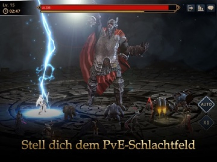 GODS RAID: Teamkampf-RPG Tablet-Screenshot