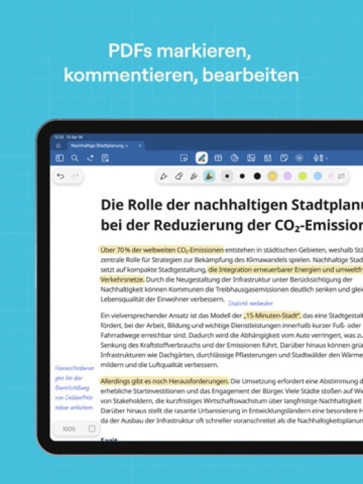 Goodnotes: KI Notizen, PDF app Tablet-Screenshot5