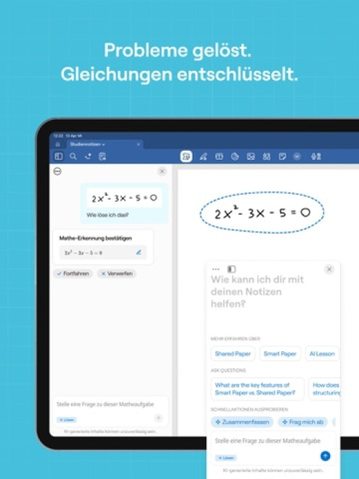 Goodnotes: KI Notizen, PDF app Tablet-Screenshot7