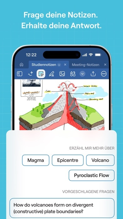 Goodnotes: KI-Notizen, PDF Smartphone-Screenshot