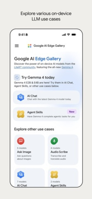 Google AI Edge Gallery Smartphone-Screenshot