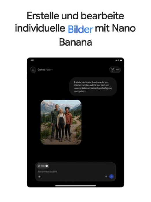 Google Gemini Tablet-Screenshot