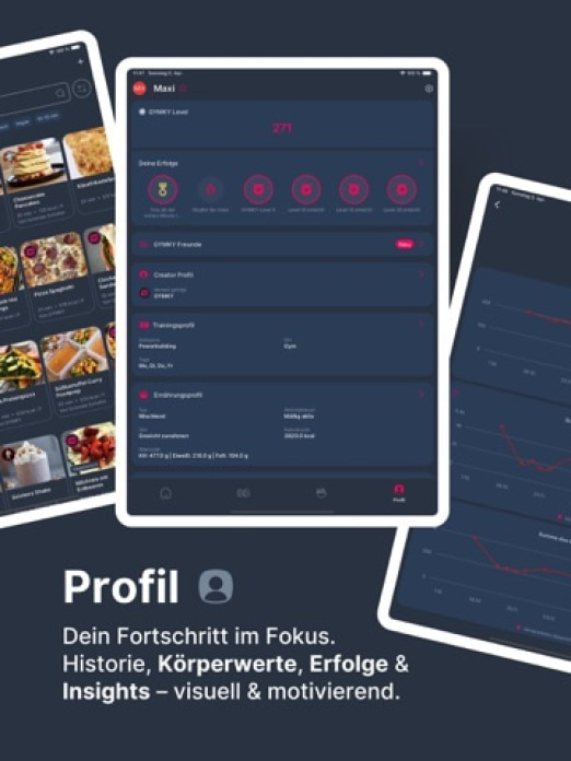 GYMKY - Fitness & KI Ern&auml;hrung Tablet-Screenshot5