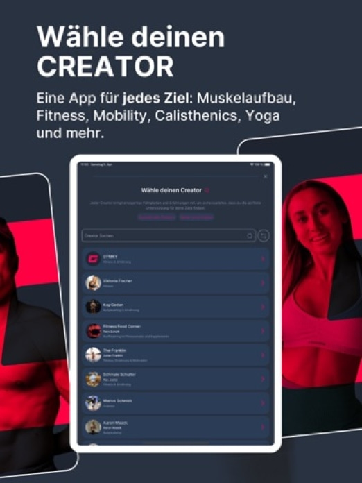 GYMKY - Fitness & KI Ern&auml;hrung Tablet-Screenshot7